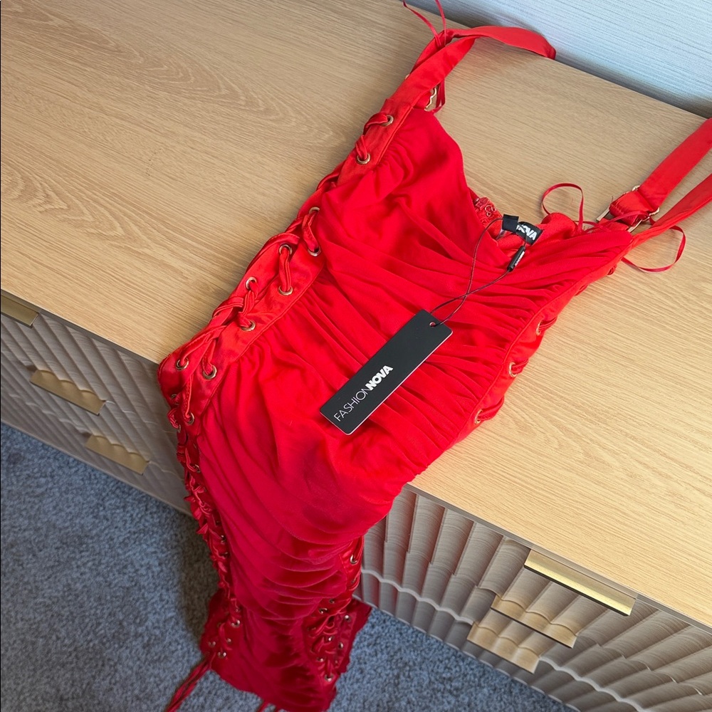 NWT Vibrant Red Women's Dress